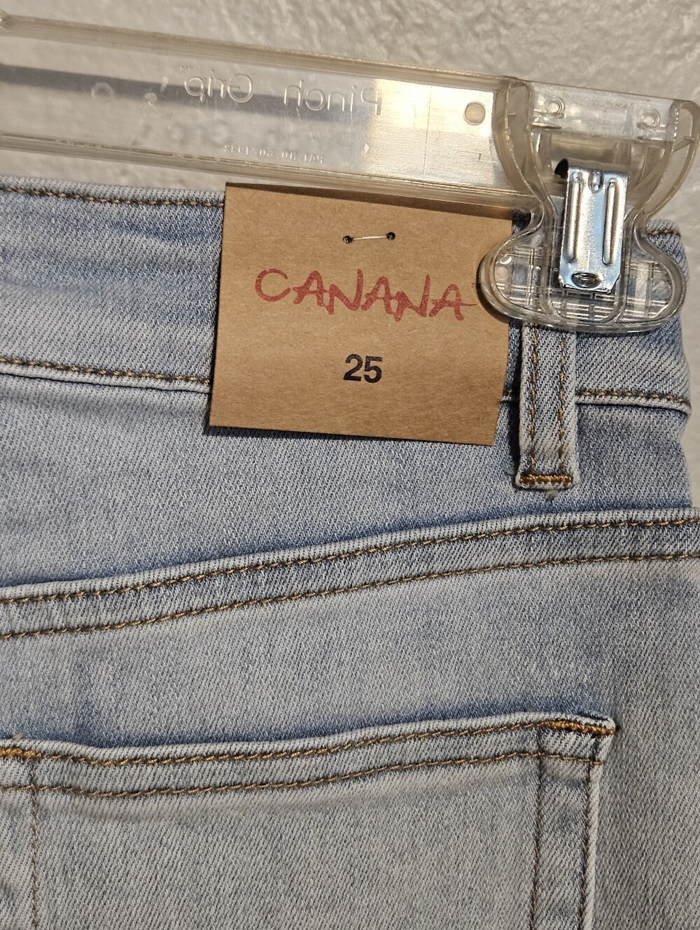 Canana High-Rise Baggy Wide Leg Jeans in Light Blue Wash Size 25 - Picture 5 of 15